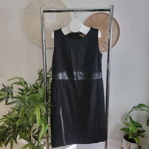 Professional Leather Detail Dress